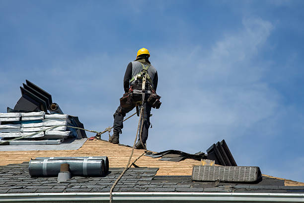 Professional Roofing technician working in California, PA